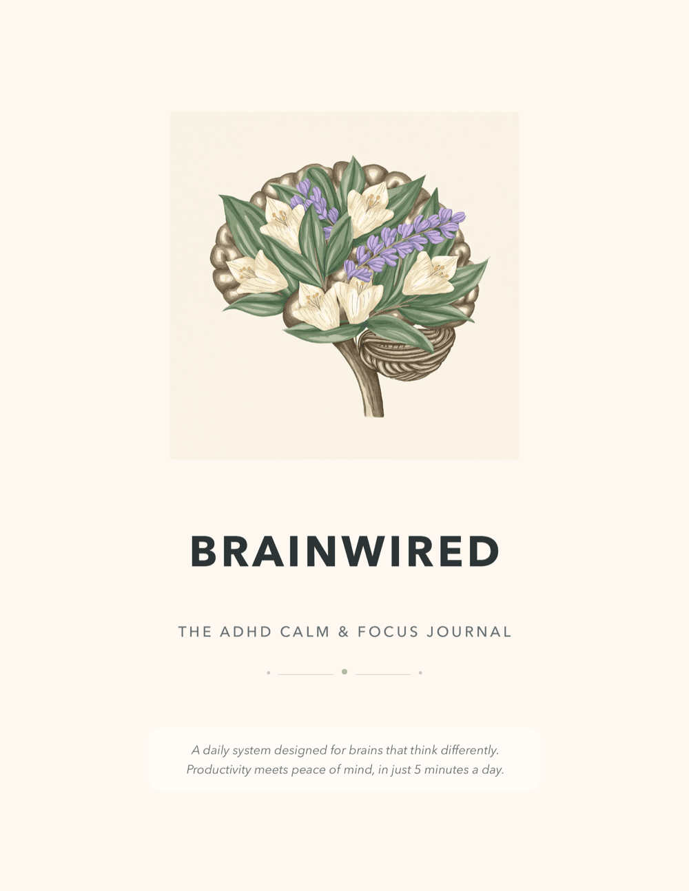 Brainwired — The ADHD Calm & Focus Journal cover